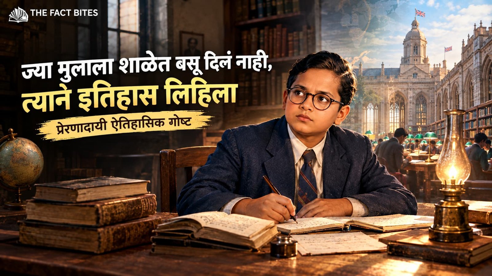 डॉ. बाबासाहेब आंबेडकरांच्या शिक्षणप्रवासाची प्रेरणादायी ऐतिहासिक प्रतिमा