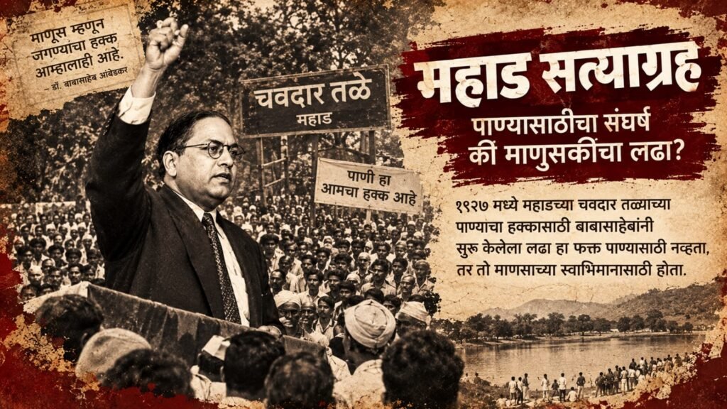 महाड सत्याग्रह आणि चवदार तळ्याच्या हक्कासाठी डॉ. बाबासाहेब आंबेडकरांचा संघर्ष