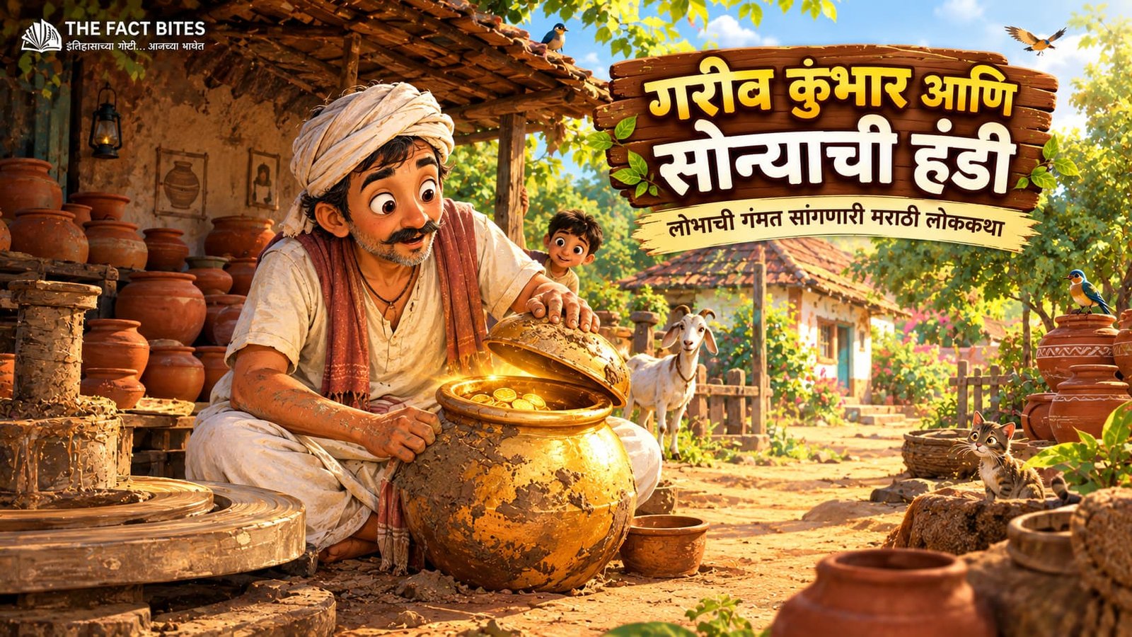 गरीब कुंभार आणि सोन्याच्या हंडीची मराठी लोककथा