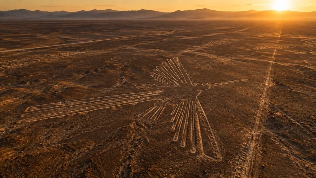 पेरूमधील Nazca Lines आणि वाळवंटातील प्रचंड geoglyphs
