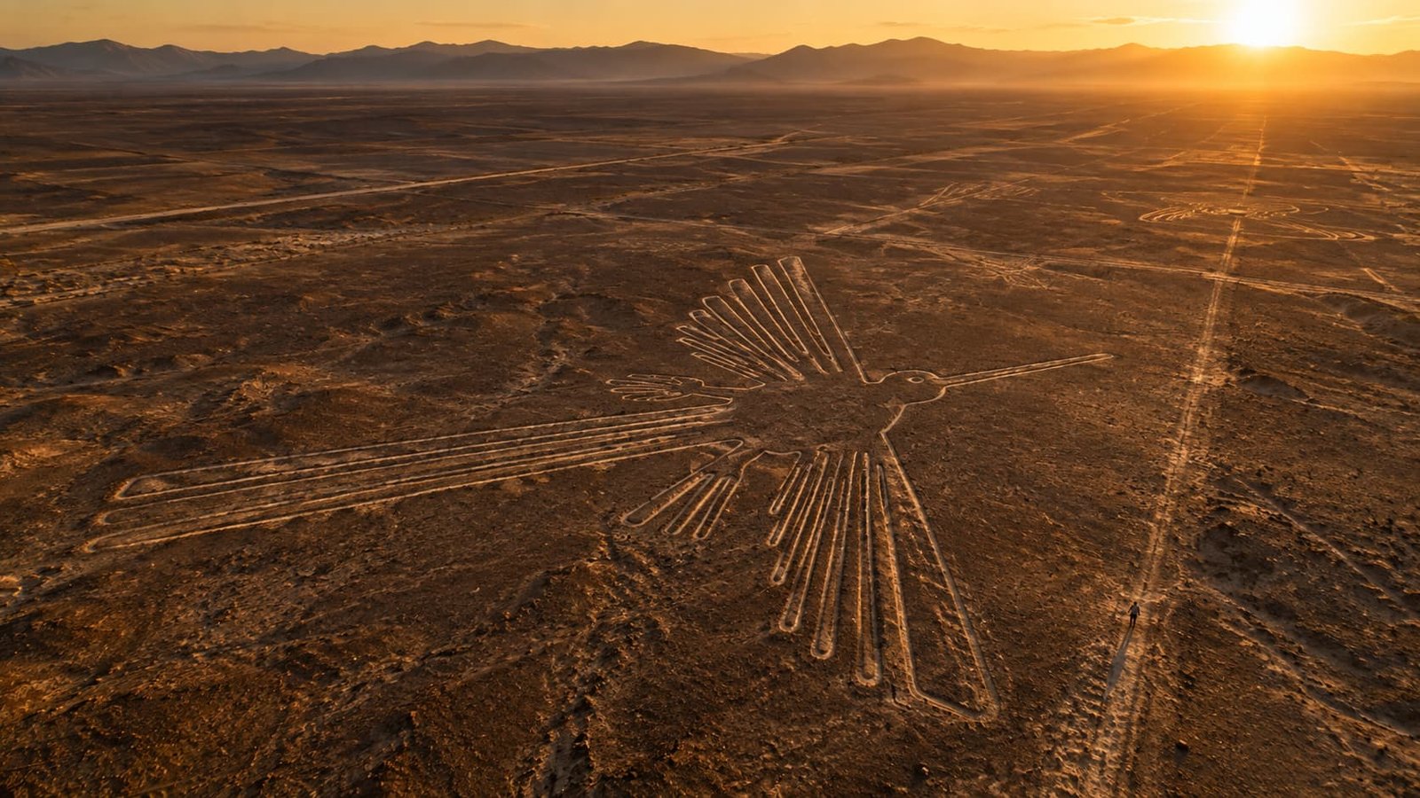 पेरूमधील Nazca Lines आणि वाळवंटातील प्रचंड geoglyphs