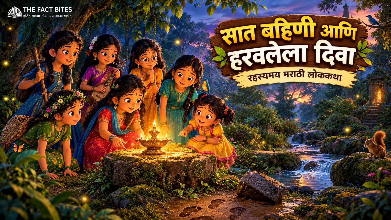 सात बहिणी आणि हरवलेल्या दिव्याची रहस्यमय मराठी लोककथा