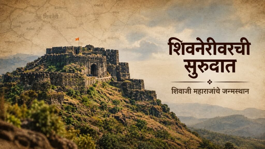 शिवाजी महाराजांचे जन्मस्थान असलेला शिवनेरी किल्ला