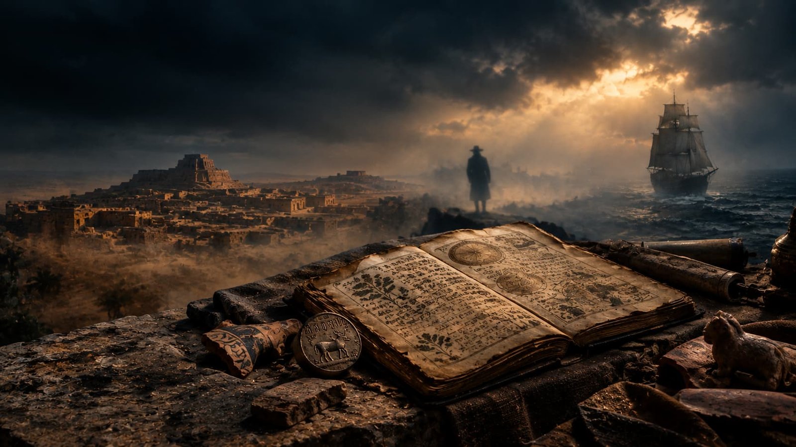 Top 5 Unsolved Historical Mysteries दर्शवणारे रहस्यमय ऐतिहासिक दृश्य