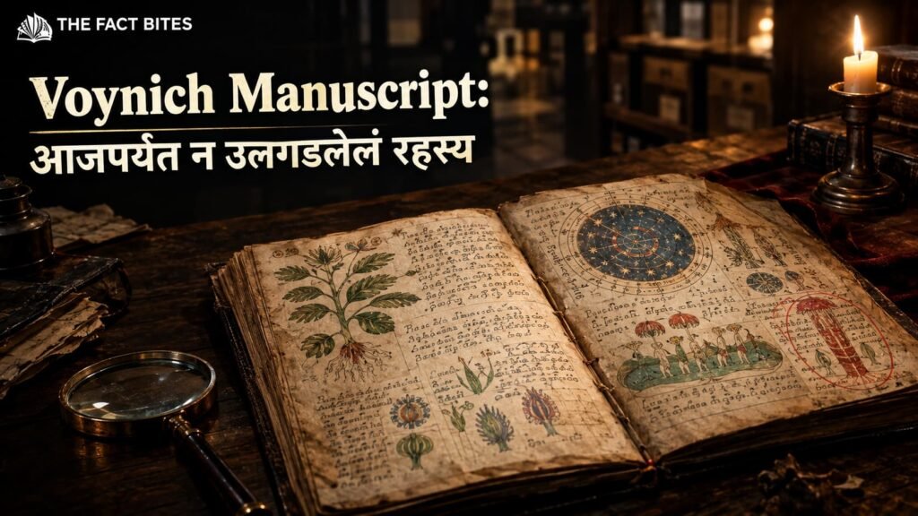 Voynich Manuscript मधील रहस्यमय लिपी आणि चित्रे