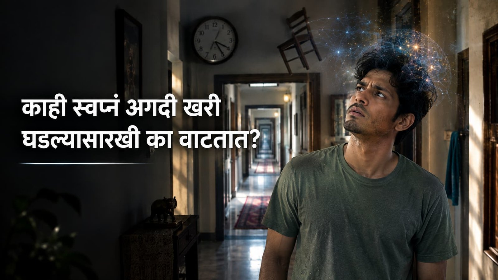 काही स्वप्नं खरी घडल्यासारखी का वाटतात हे दाखवणारी Brain आणि Dream ची वैज्ञानिक प्रतिमा