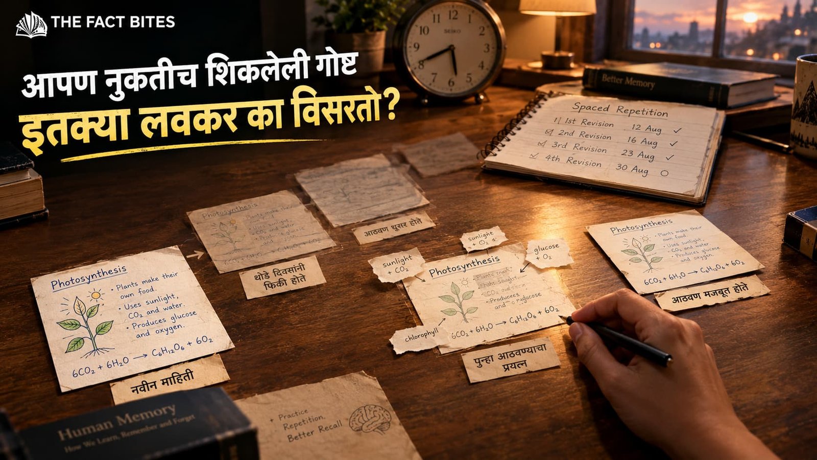 आपण नुकतीच शिकलेली गोष्ट इतक्या लवकर का विसरतो?