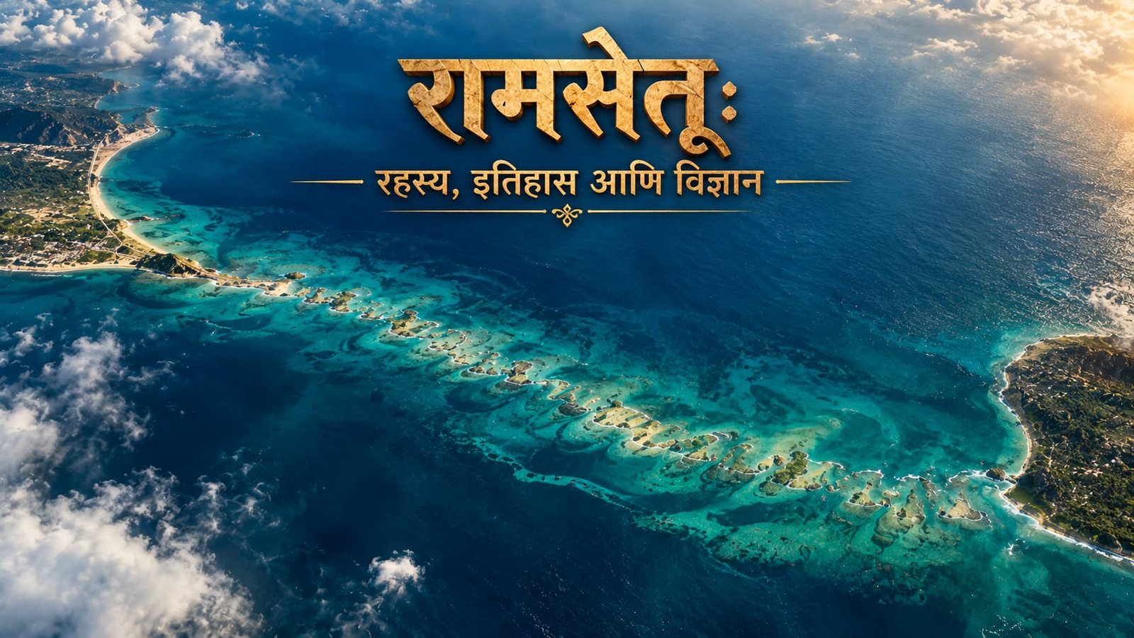 रामसेतू आणि ॲडम्स ब्रिजचे उपग्रहातून दिसणारे विहंगम दृश्य इतिहास आणि विज्ञान